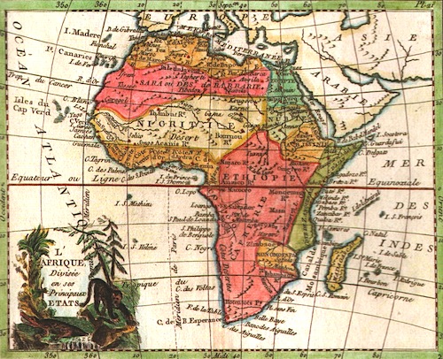 Old Map of Africa
