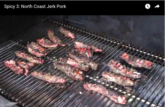 Jerk Pork in the Smoker