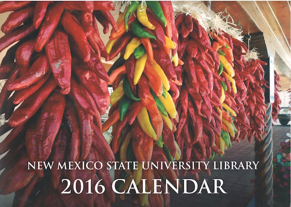 2016 NMSU Library Calendar cover