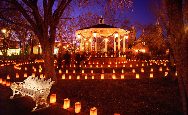 luminarias in Old Town